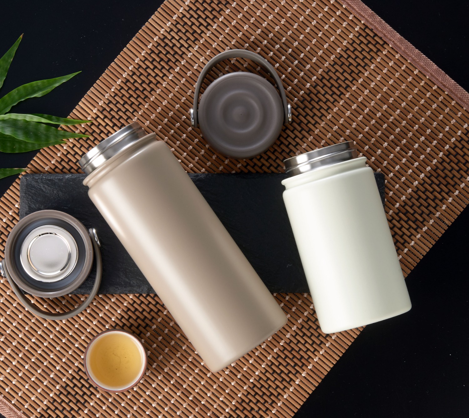 Carry Ceramic Coating Stainless Steel Vacuum Coffee Mug 
