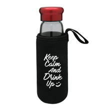 Portable Glass Water Bottle With Protective Bag