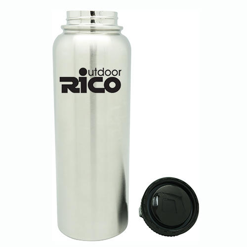 Durable Stainless Steel Vacuum Sports Bottle Silver 40oz