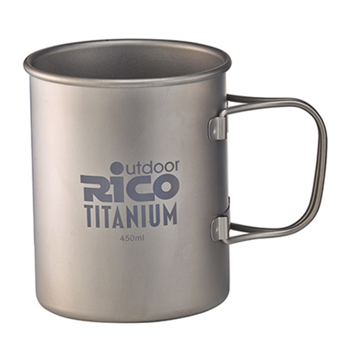 Titanium Single Wall Mug 450Ml