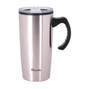 20oz Classic Handle Stainless Steel Double Wall Travel Mug 