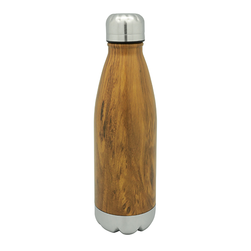 Wood Stainless Steel Vacuum Water Bottle