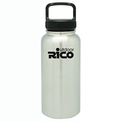 Durable Stainless Steel Vacuum Sports Bottle Silver 30oz