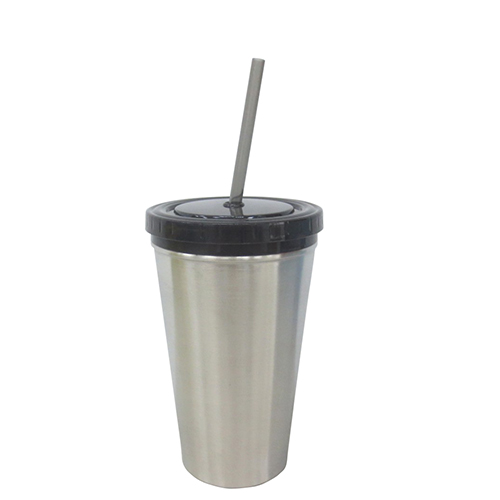 Straw Stainless Steel Double wall Mug