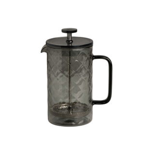 600ml Glass Plunger With Diamond Shape