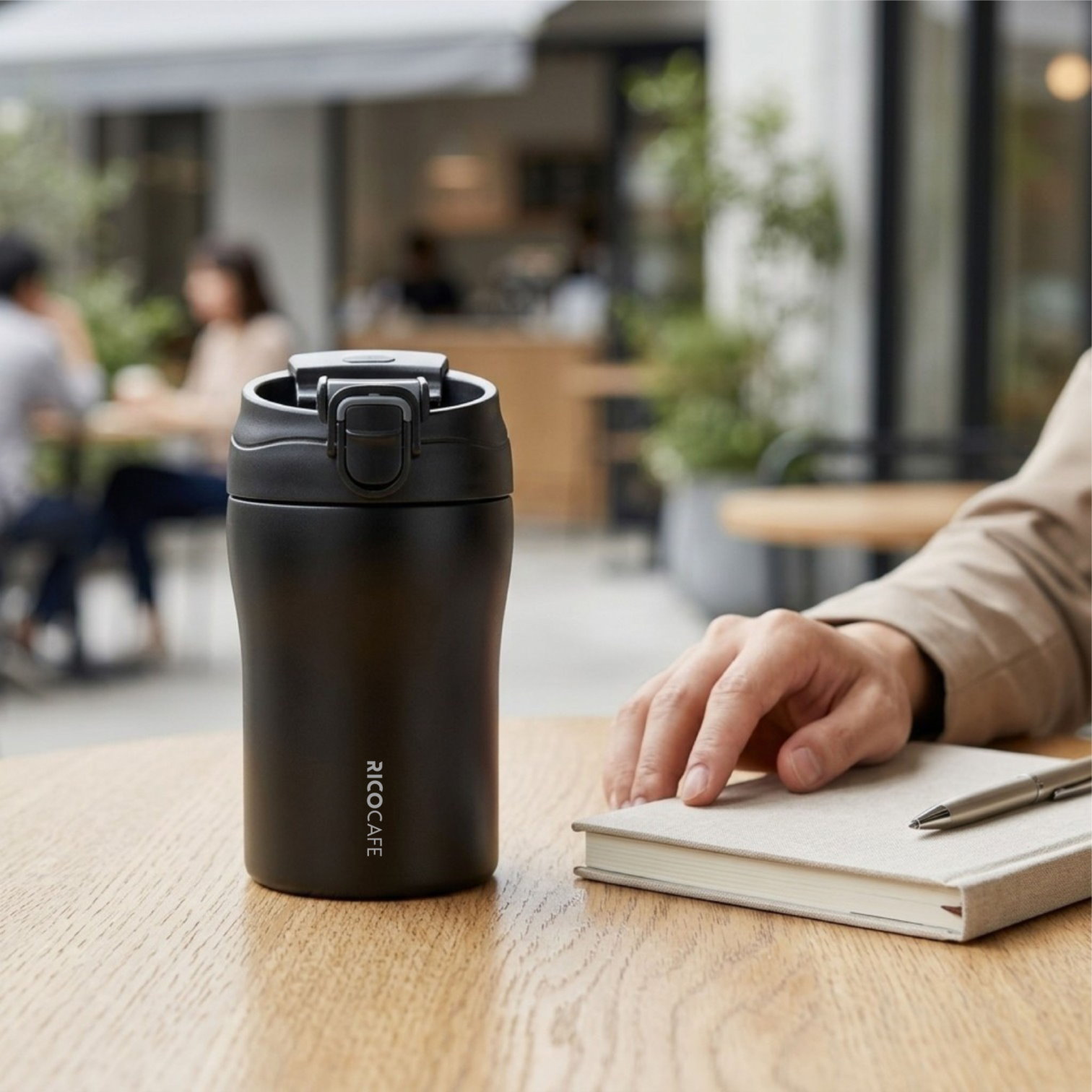 350ml Stainless Steel Vacuum Sports Bottle with Dual Drinking Lid