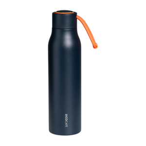 600ml Stainless Steel Vacuum Bottle with Carry Strap