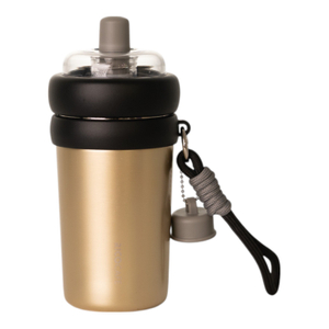 450ml Wide Straw Stainless Steel Tumbler – Insulated Bubble Tea Cup with Lid & Strap for Boba & Smoothies