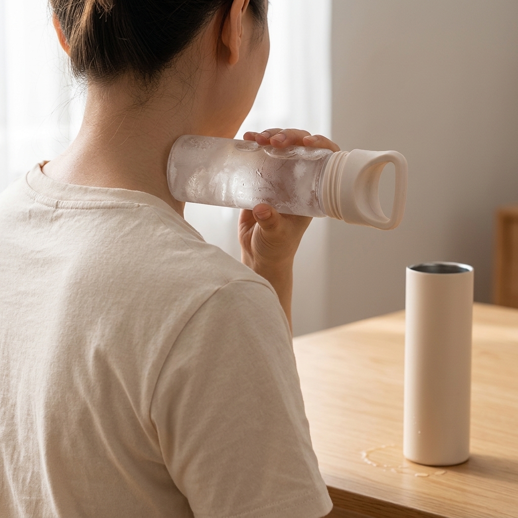 200ml Vacuum Insulated Cooling Cup with Freezable Ice Insert Bottle