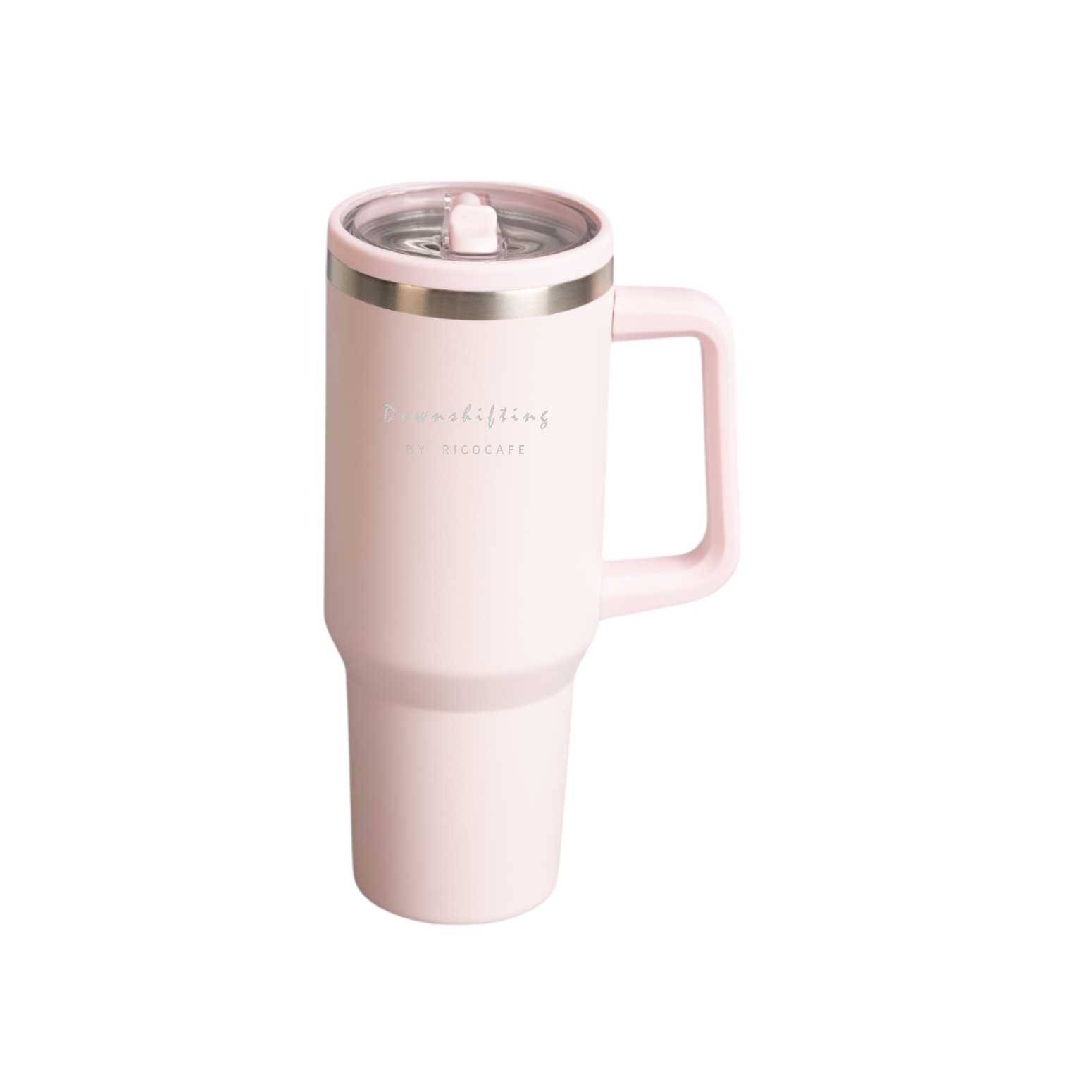 40oz Straw Stainless Vacuum Handle Mug