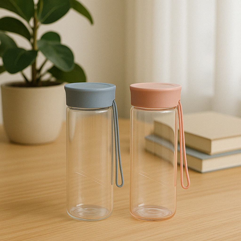 420ml Tritan Water Bottle with Silicone Strap