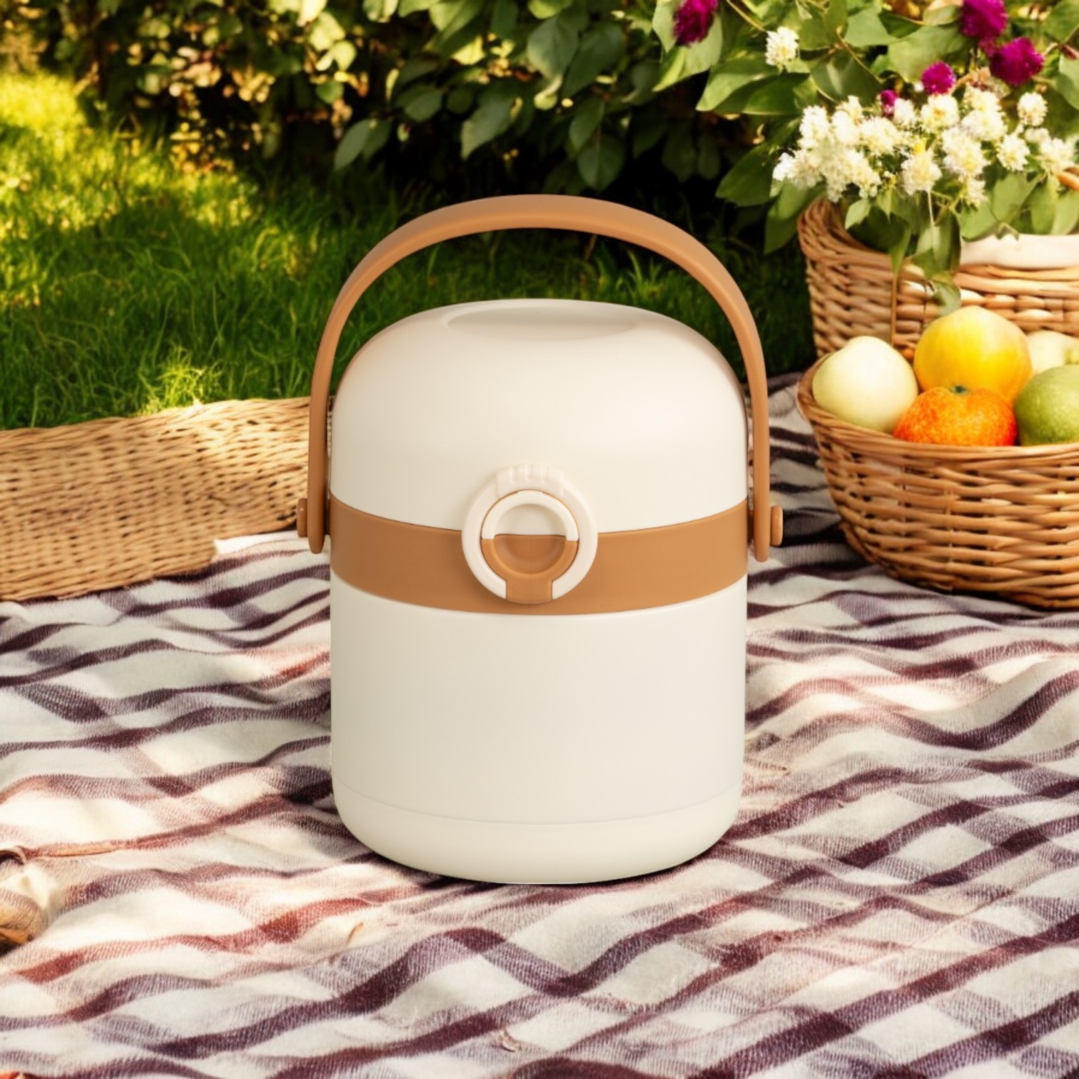 Insulated Stainless Steel Cute Food Jar for On-The-Go Meal