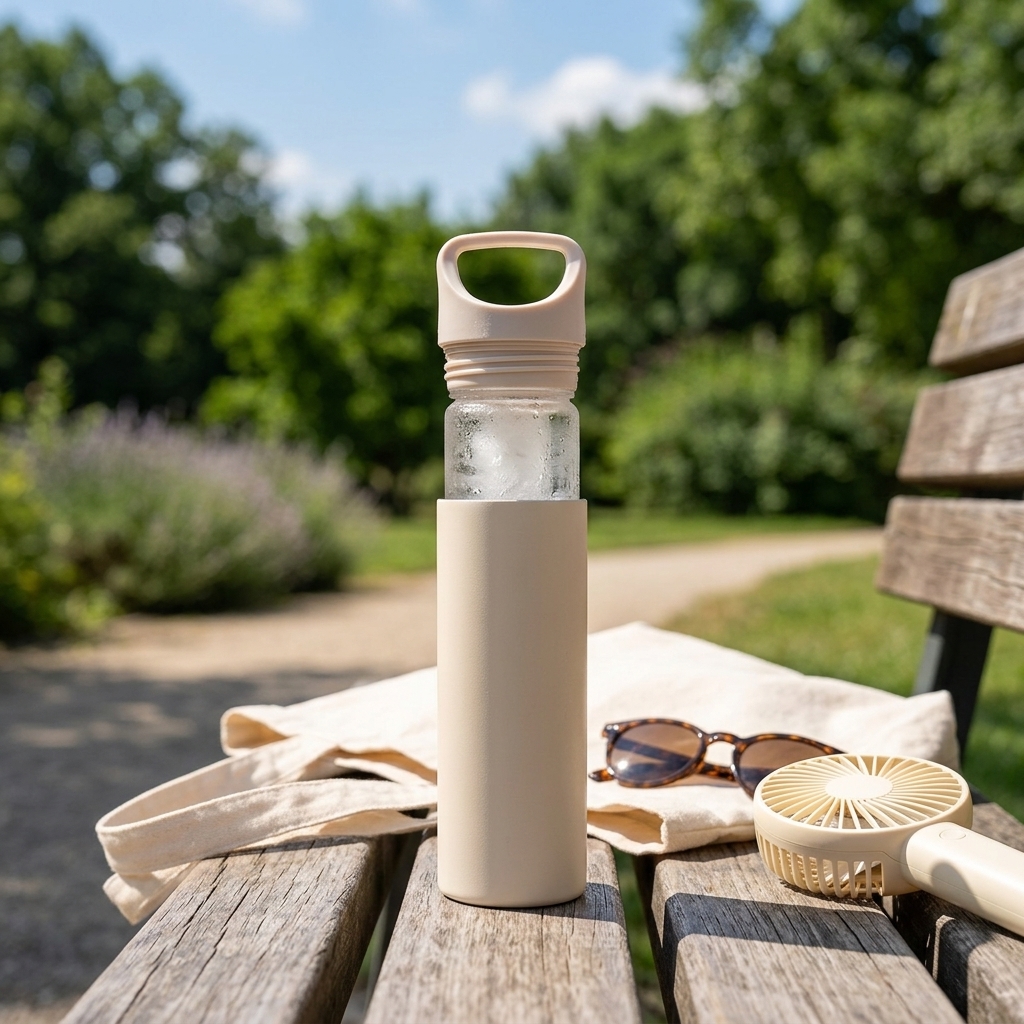 200ml Vacuum Insulated Cooling Cup with Freezable Ice Insert Bottle