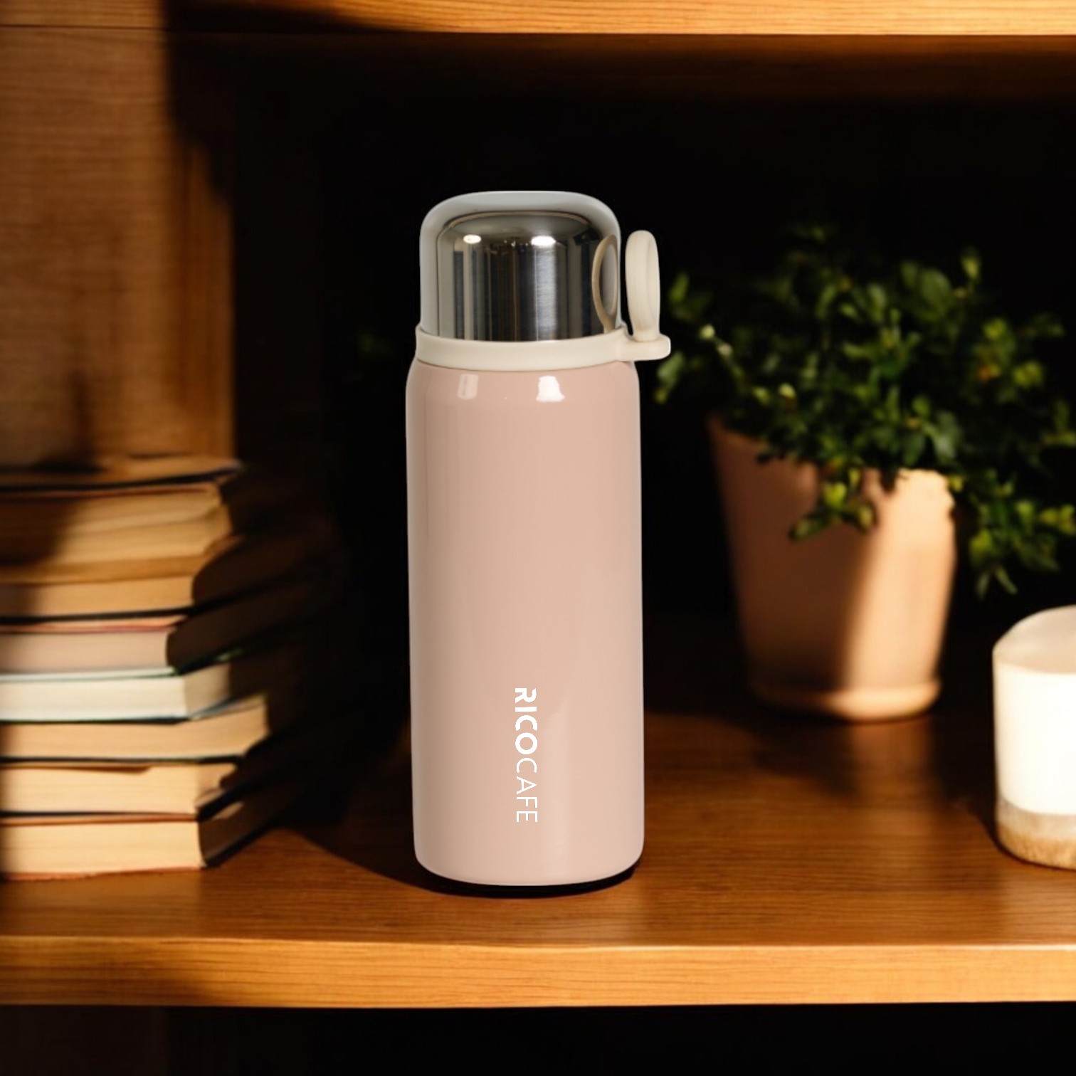 500ml Cute SS Vacuum Flask With One Touch Open Lid