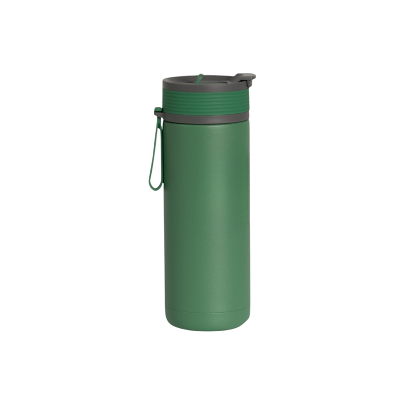 Dual Drink Lid Stainless Steel Vacuum Sports Bottle
