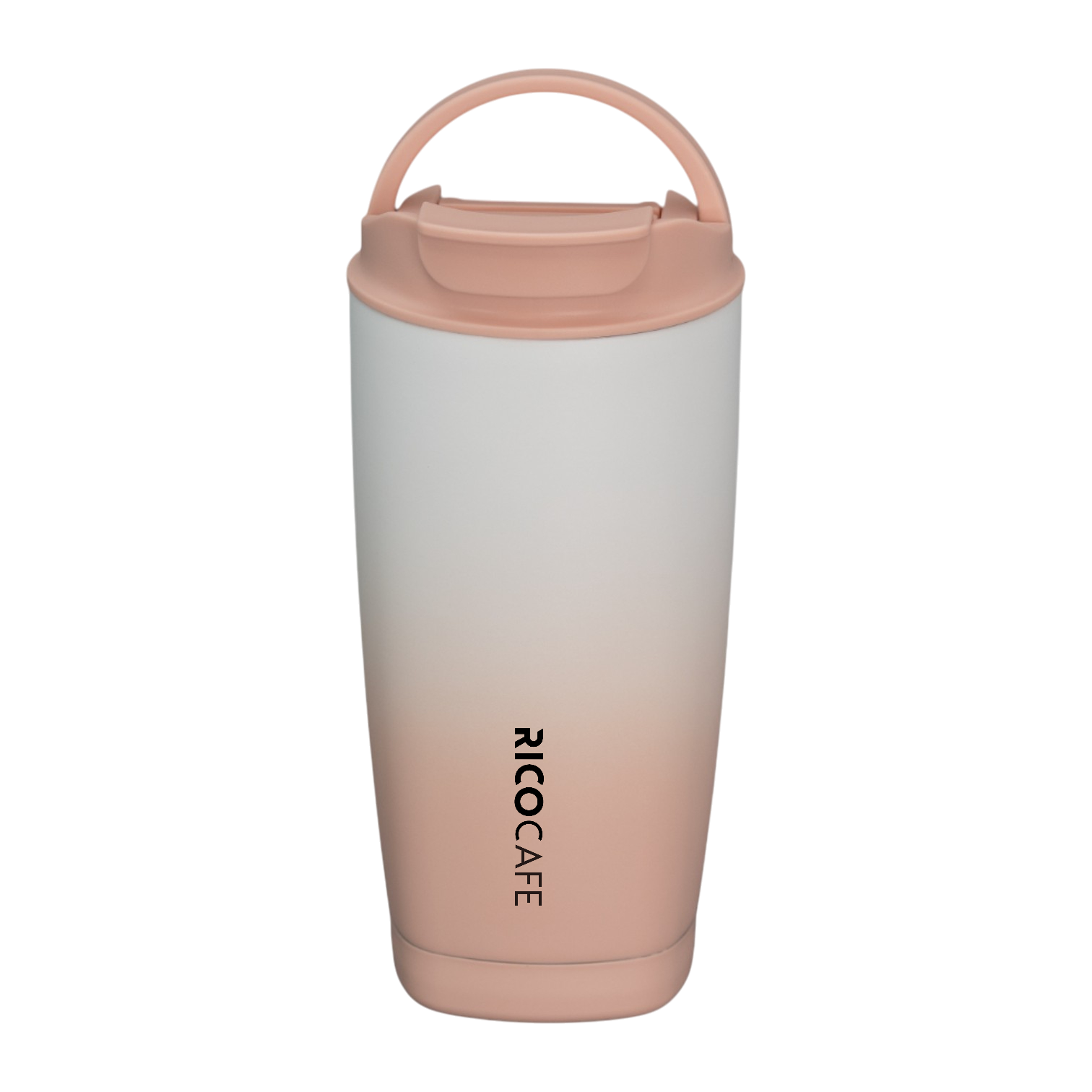 480ml Square Bottom Stainless Steel Vacuum Coffee Tumbler with Locking Lid & Swivel Handle