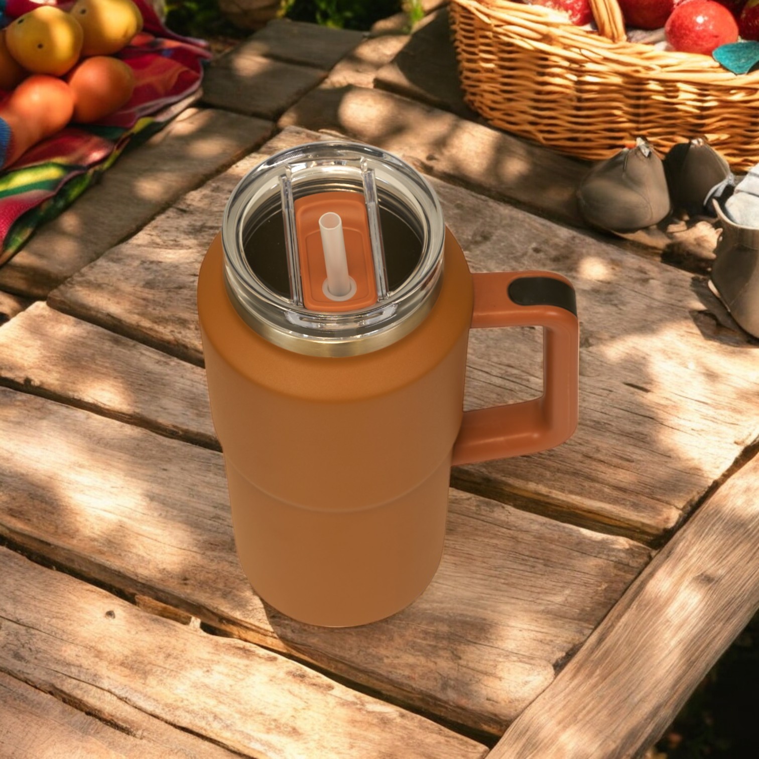 Large Capacity Stainless Steel Vacuum Mug