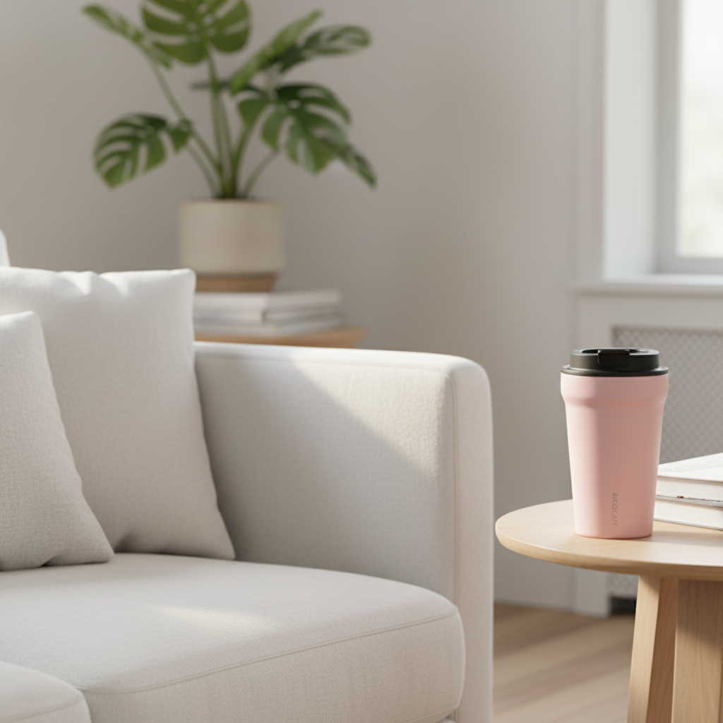 360ml Vacuum Insulated Coffee Tumbler with Flip Lid