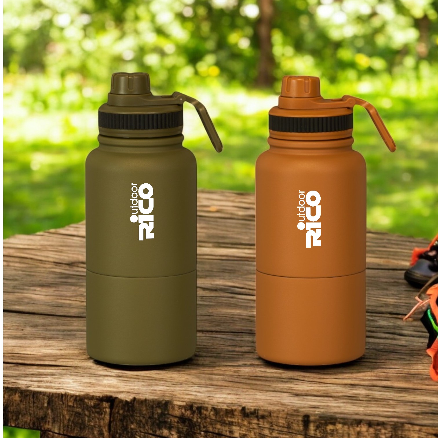 500ml Stainless Steel Thermal Sports Bottle With a Storage Compartment
