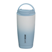 480ml Square Bottom Stainless Steel Vacuum Coffee Tumbler with Locking Lid & Swivel Handle