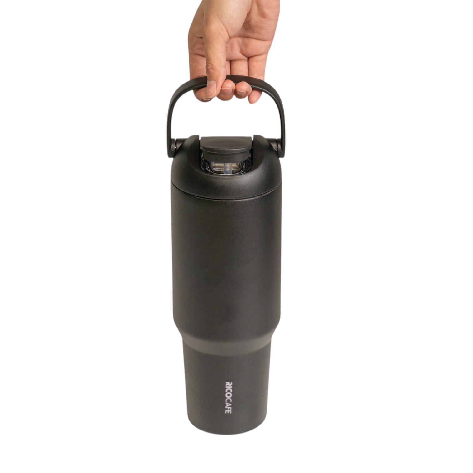 1200ml Big Capacity Sports Water Bottle with Handle & Pop-Up Straw