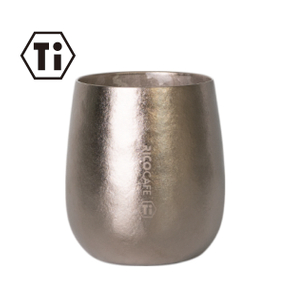 230ml Double-Wall Titanium Cup – Lightweight Insulated Metal Tumbler for Hot & Cold Drinks