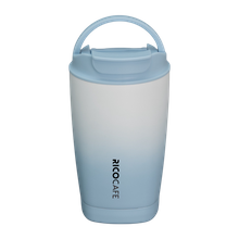 360ml Square Bottom Stainless Steel Vacuum Coffee Tumbler with Locking Lid & Swivel Handle