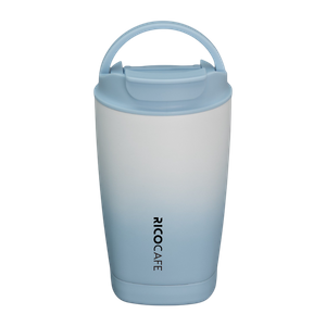 360ml Square Bottom Stainless Steel Vacuum Coffee Tumbler with Locking Lid & Swivel Handle