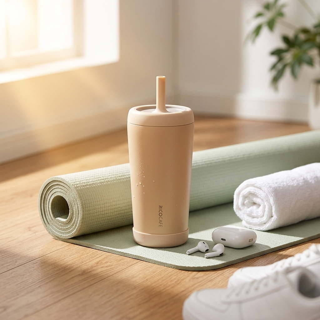 480ml Vacuum Insulated Straw Tumbler with Silicone Straw