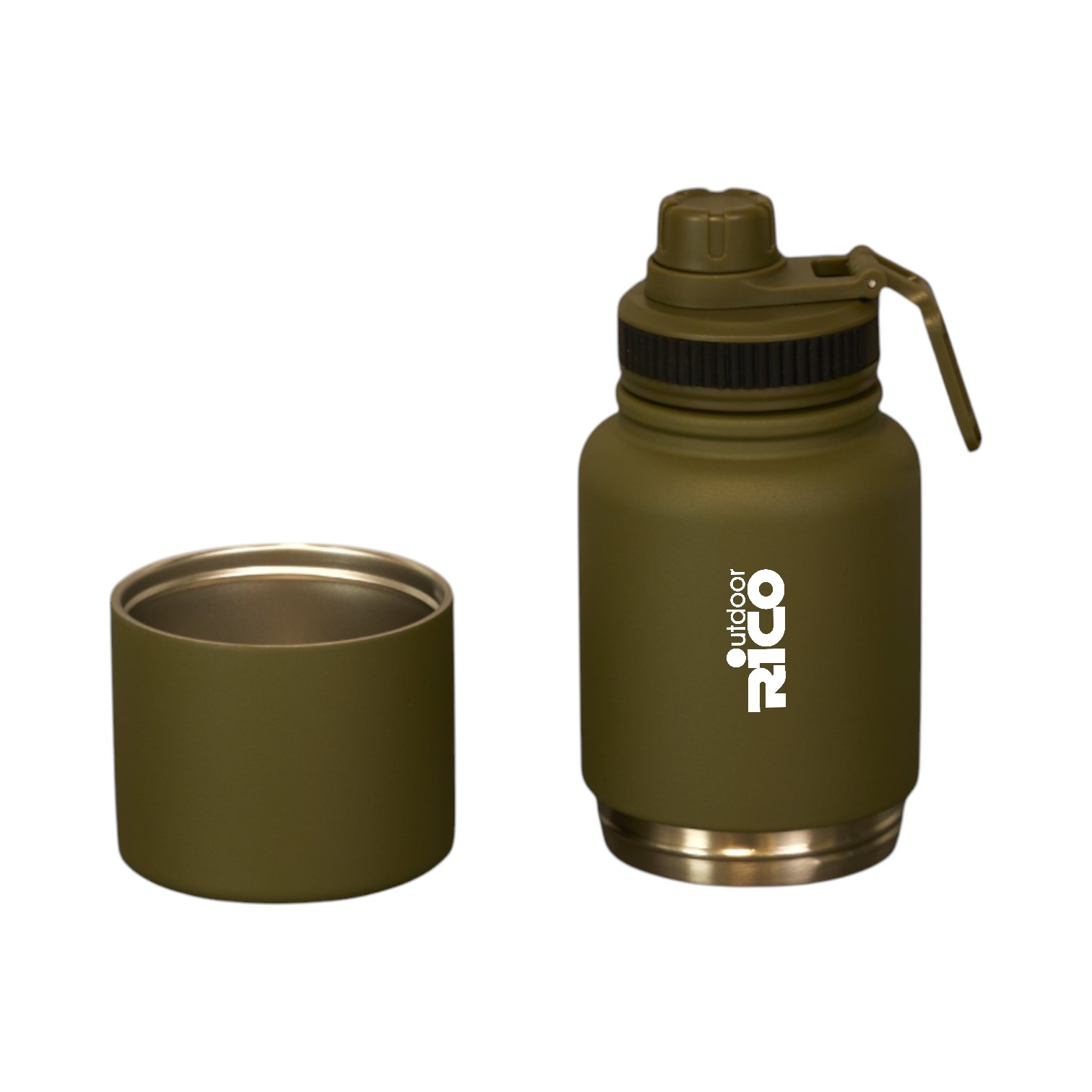 500ml Stainless Steel Thermal Sports Bottle With a Storage Compartment