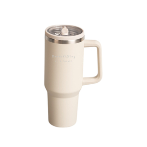 40oz Straw Stainless Vacuum Handle Mug