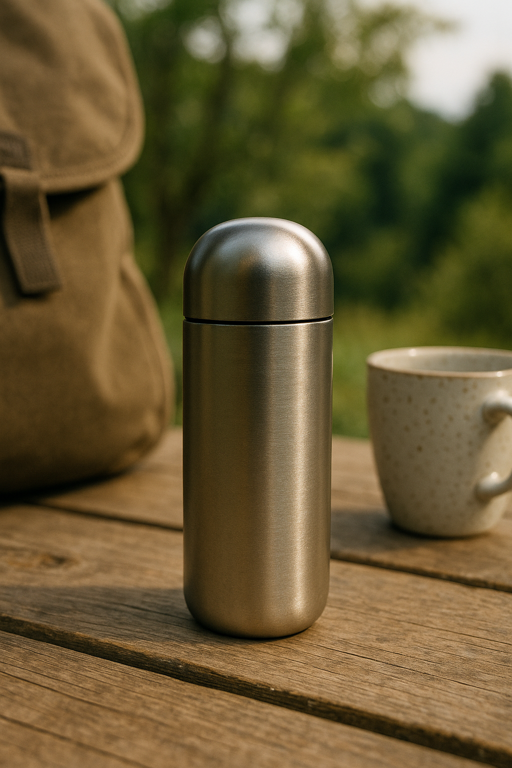 durable titanium flask