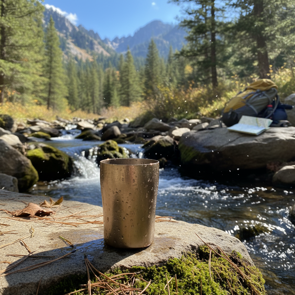 titanium camping cup