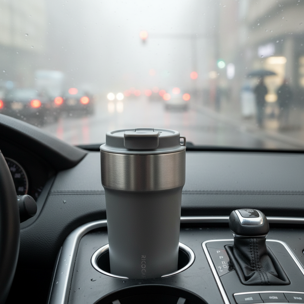 480ml Dual-Drink Stainless Steel Insulated Tumbler with Flip Lid and Straw