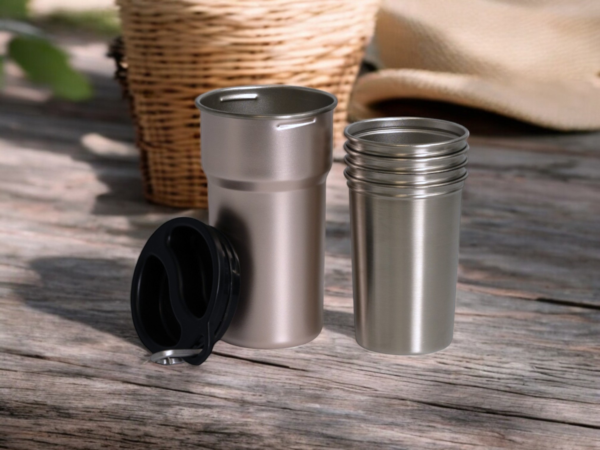 5 IN 1 Outdoor Single Wall Cup Set