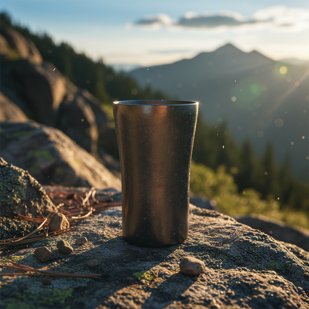 480ml Titanium Vacuum Beer Cup