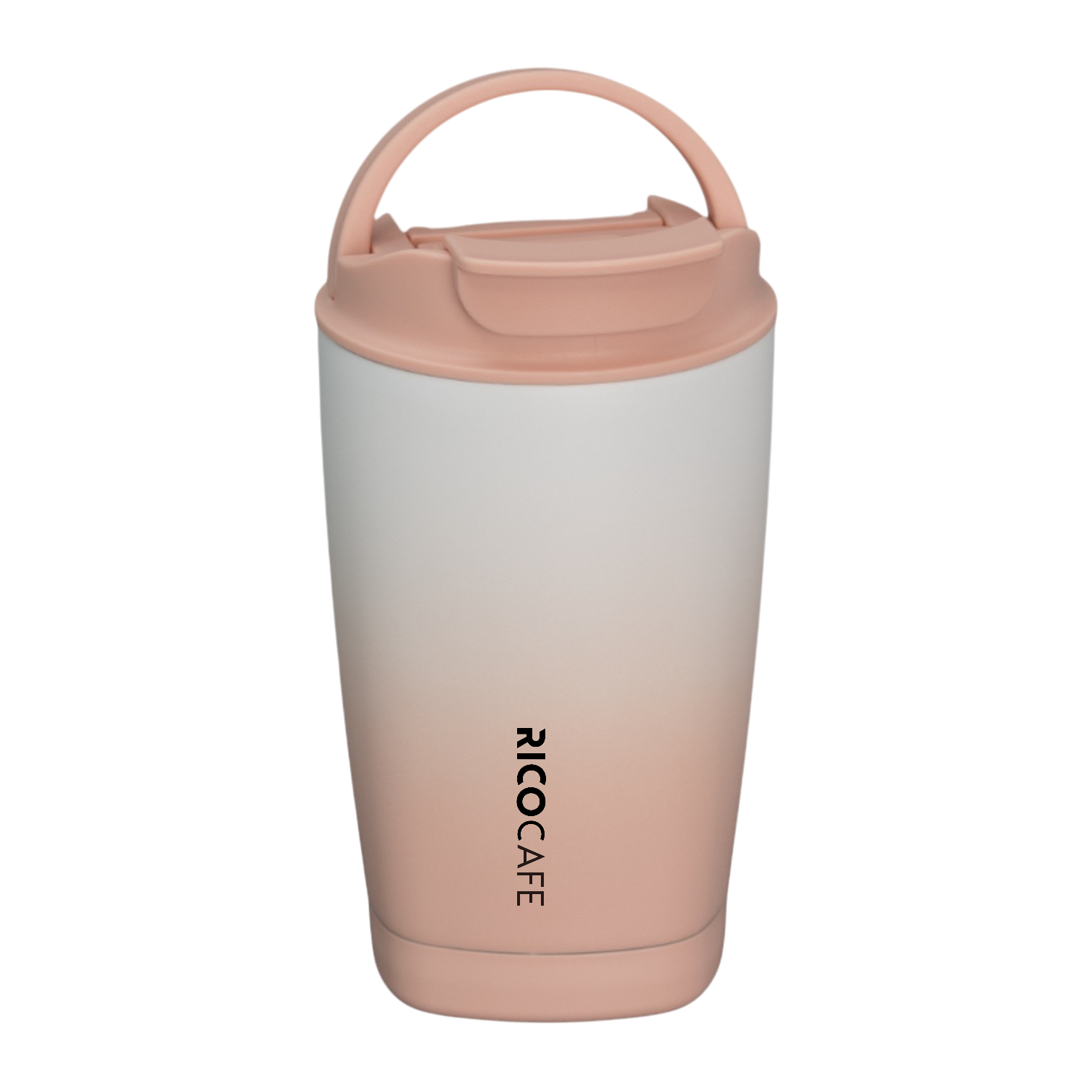 360ml Square Bottom Stainless Steel Vacuum Coffee Tumbler with Locking Lid & Swivel Handle