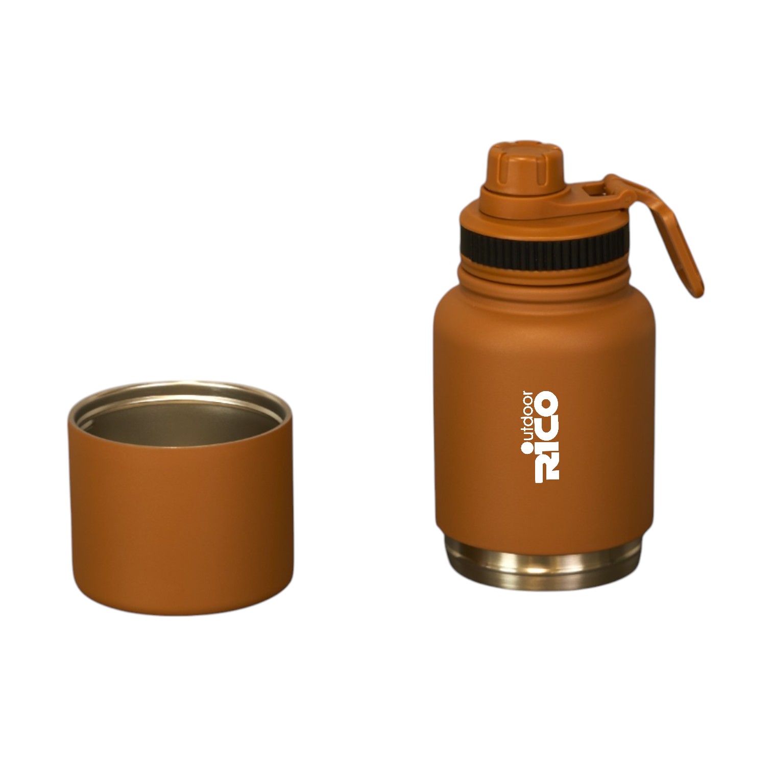500ml Stainless Steel Thermal Sports Bottle With a Storage Compartment