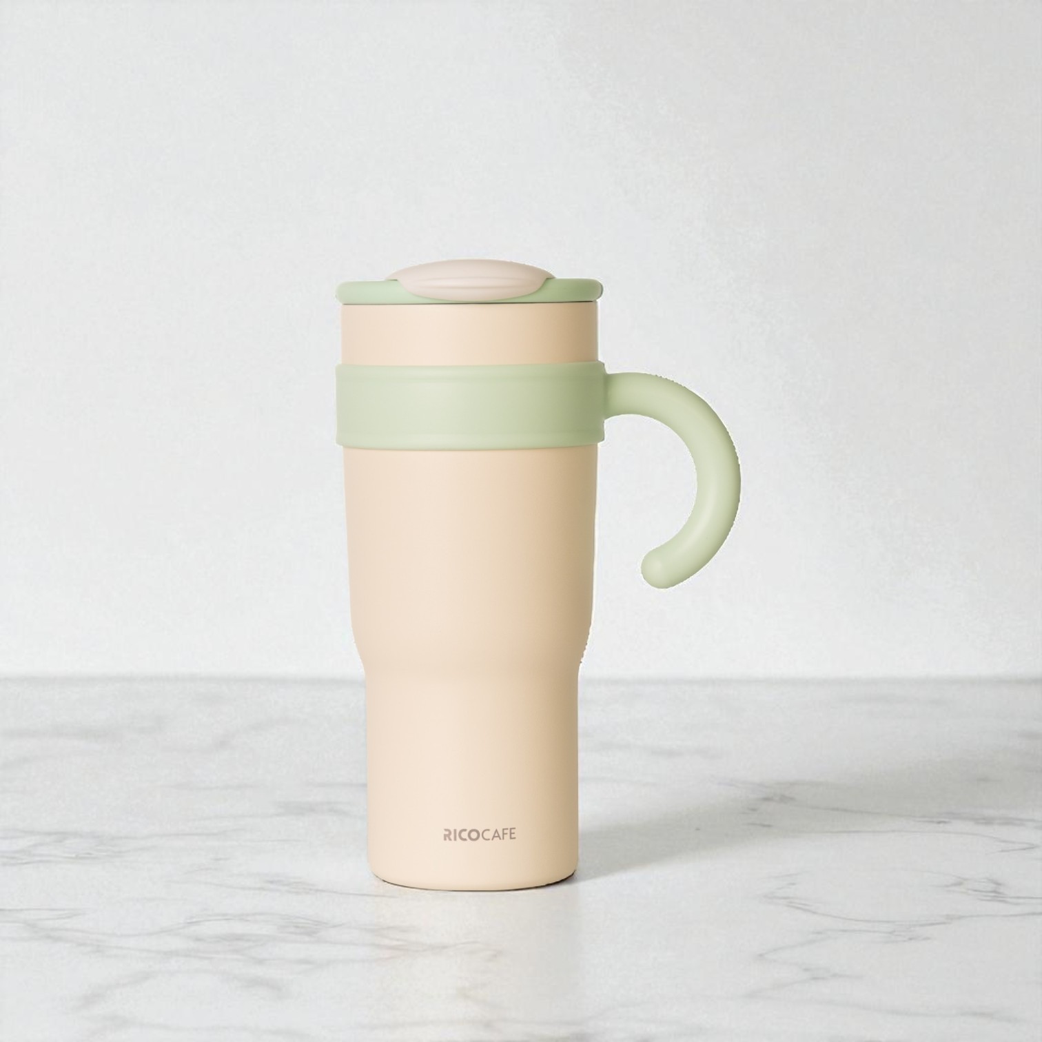 1200ml Insulated Straw Tumbler with Handle – Reusable Stainless Steel Travel Mug for Hot & Cold Drinks