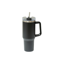 40oz Dual Drink Straw Stainless Vacuum Handle Mug