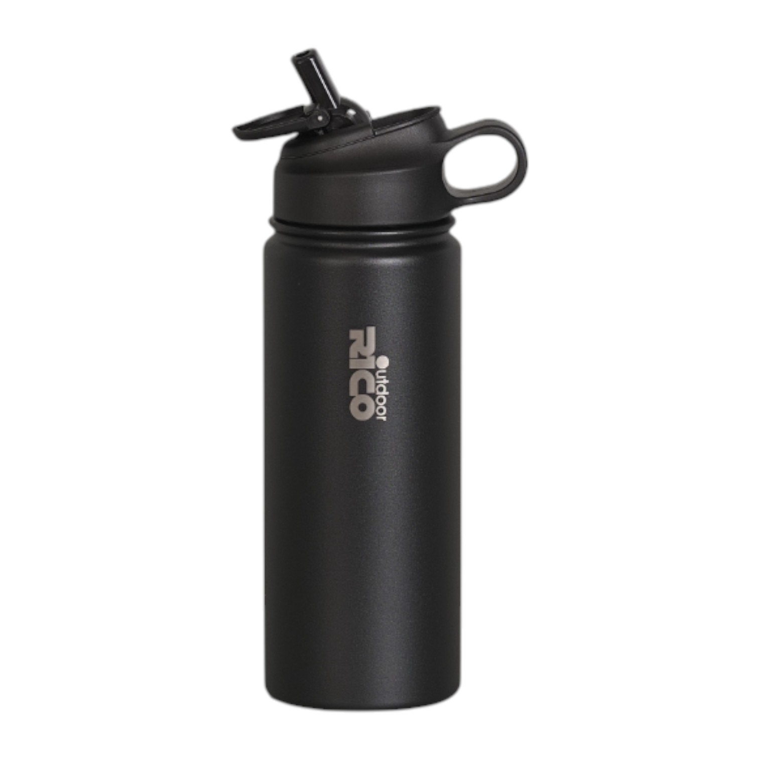 Outdoor 540ml Vacuum Insulated Sports Water Bottle with Straw Lid