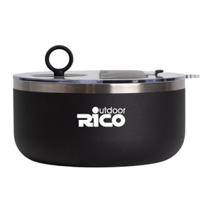 1400ml Stainless Steel Vacuum Salad Bowl with Dressing Container and Cutlery Storage