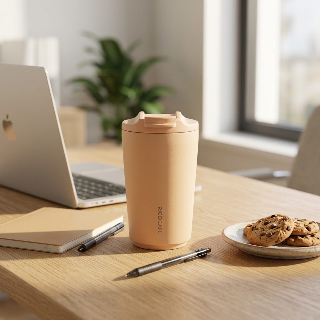 360ml Vacuum Insulated Coffee Tumbler with Flip Lid