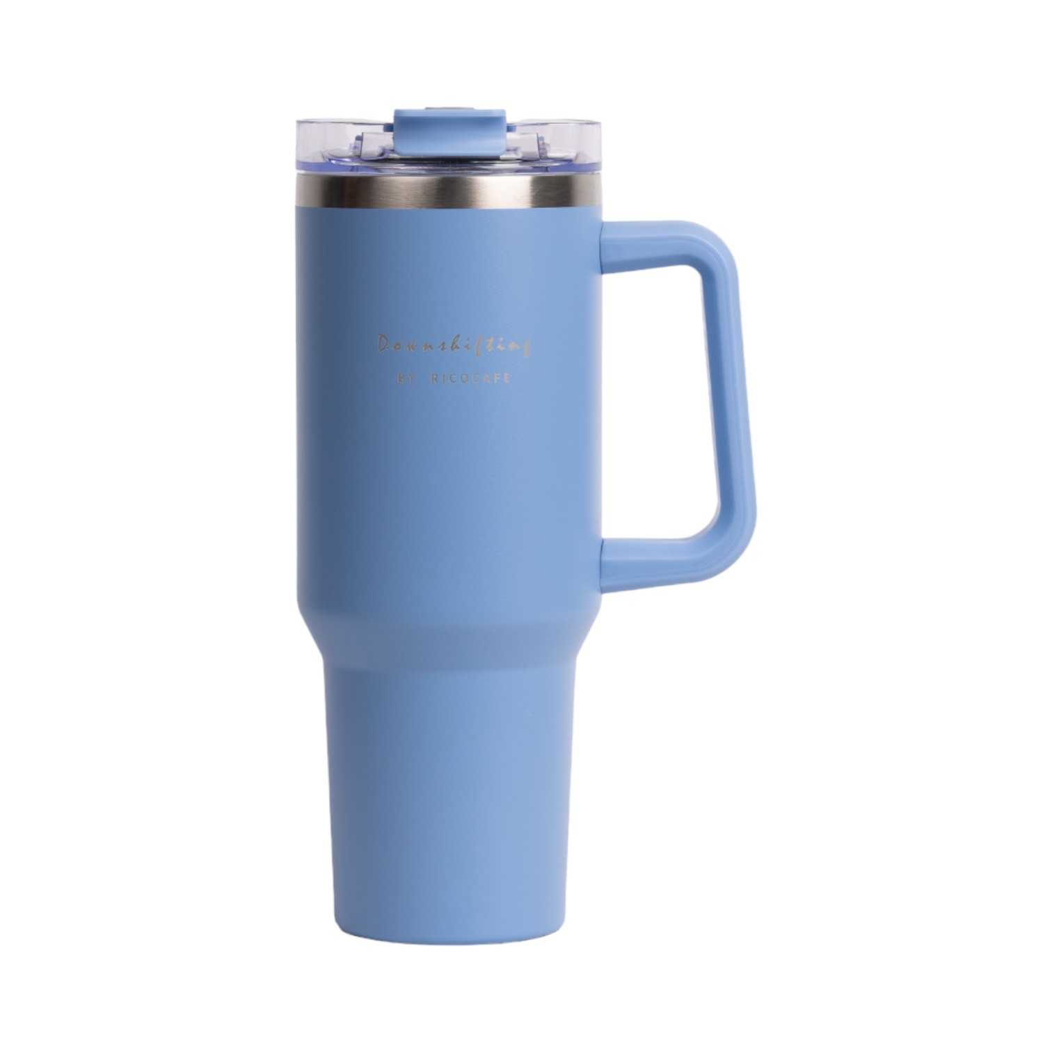40oz Dual Drink Straw Stainless Vacuum Handle Mug