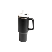 40oz Anti-Dust Stainless Vacuum Handle Mug with Whirling Straw Lid