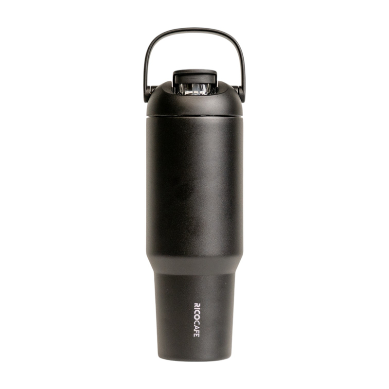 1200ml Big Capacity Sports Water Bottle with Handle & Pop-Up Straw