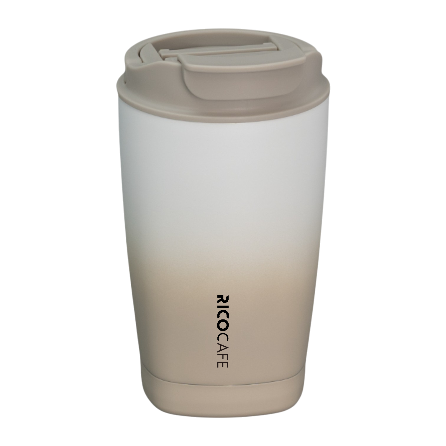 360ml Square Bottom Stainless Steel Vacuum Coffee Tumbler with Locking Lid & Swivel Handle