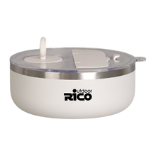 1000ml Stainless Steel Vacuum Salad Bowl with Dressing Container and Cutlery Storage