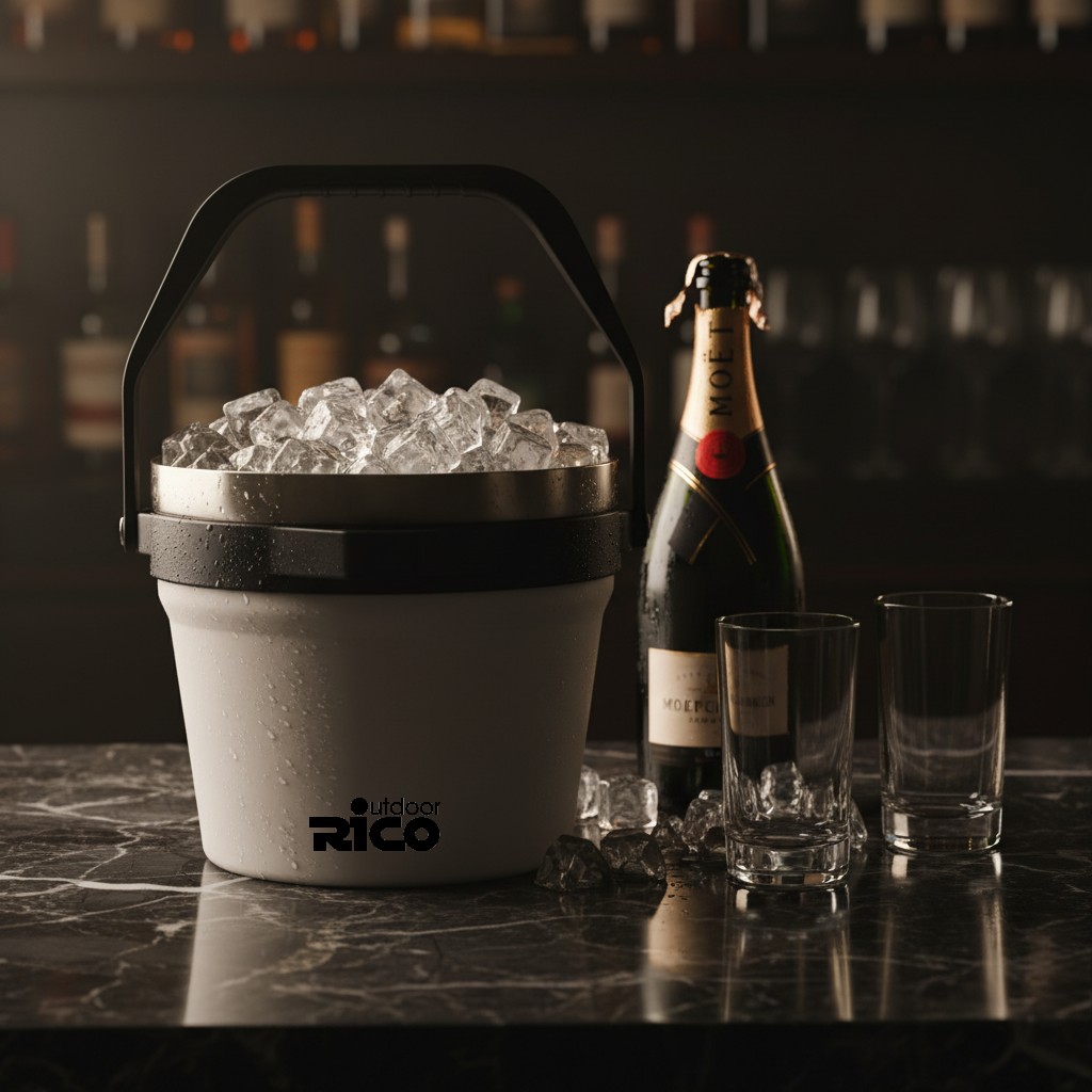 large stainless steel cooler