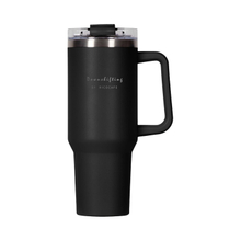 40oz Dual Drink Straw Stainless Vacuum Handle Mug